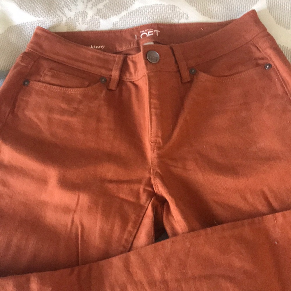Burnt Orange Loft jeans